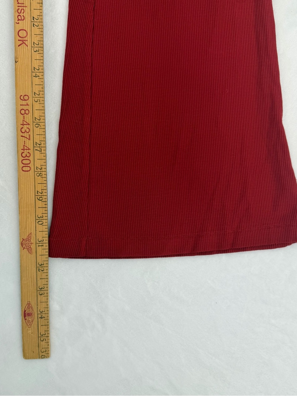 Skims Set Sz L Tie Front Top & Flared Leg Pants Ribbed Stretch Modal Loungewear - Picture 14 of 14